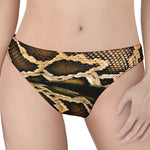 Burmese Python Snake Print Women's Thong