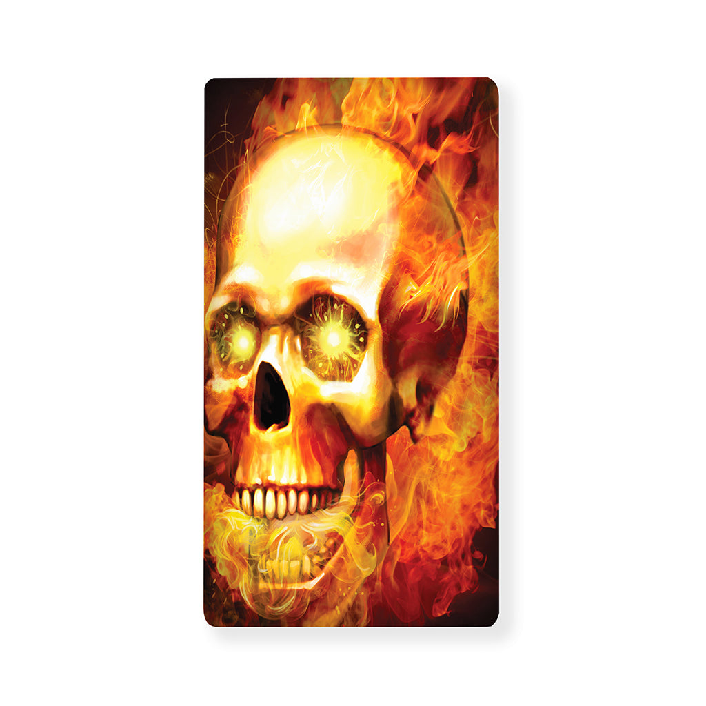 Burning Evil Skull Print Baby Crib Sheet