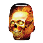 Burning Evil Skull Print Baby Seat Cover