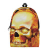 Burning Evil Skull Print Backpack