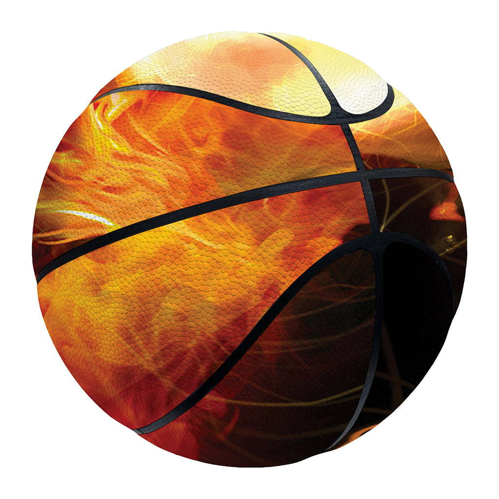 Burning Evil Skull Print Basketball