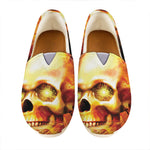 Burning Evil Skull Print Casual Shoes