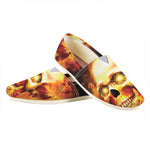 Burning Evil Skull Print Casual Shoes