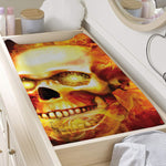 Burning Evil Skull Print Changing Pad Cover