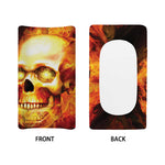 Burning Evil Skull Print Changing Pad Cover