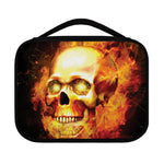 Burning Evil Skull Print Classic Bible Case