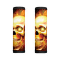 Burning Evil Skull Print Handle Covers