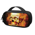 Burning Evil Skull Print Portable Cooler Travel Case