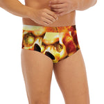 Burning Evil Skull Print Men's Briefs