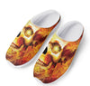 Burning Evil Skull Print Mesh Casual Shoes