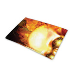 Burning Evil Skull Print Pet Cooling Mat Cover