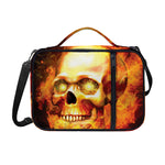 Burning Evil Skull Print Shoulder Strap Bible Bag