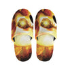 Burning Evil Skull Print Slippers