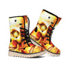 Burning Evil Skull Print Winter Boots