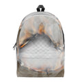 Burning Hole Print School Backpack