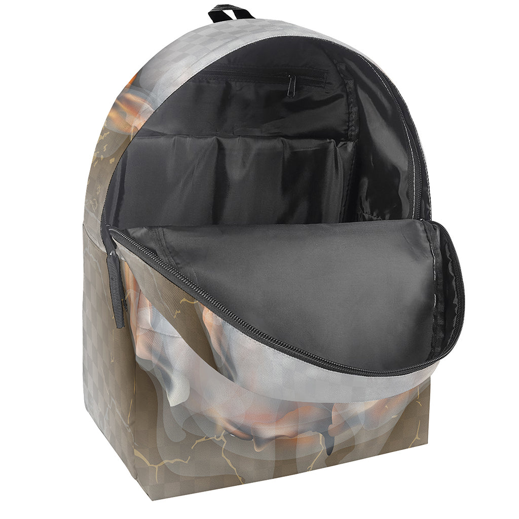 Burning Hole Print Backpack