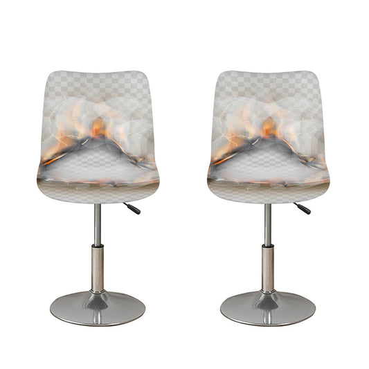 Burning Hole Print Bar Stool Covers