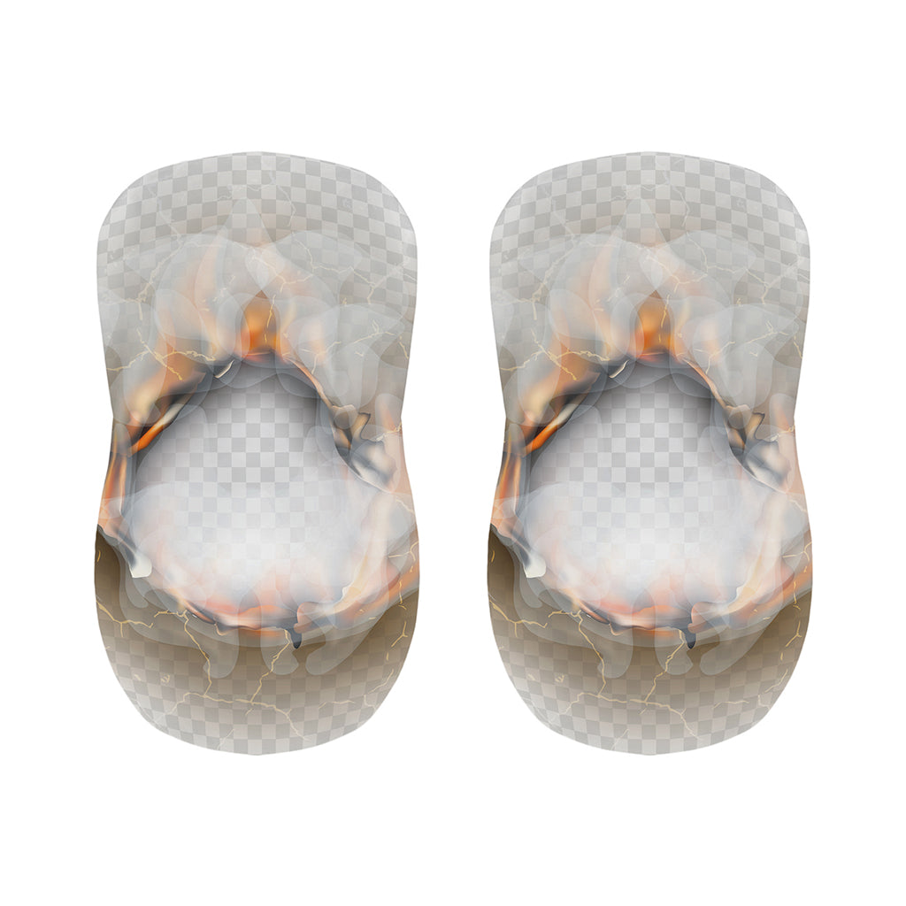 Burning Hole Print Bar Stool Covers