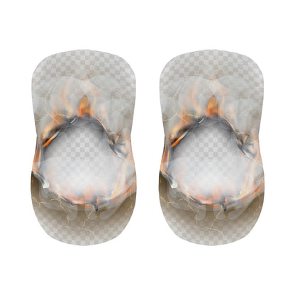 Burning Hole Print Bar Stool Covers