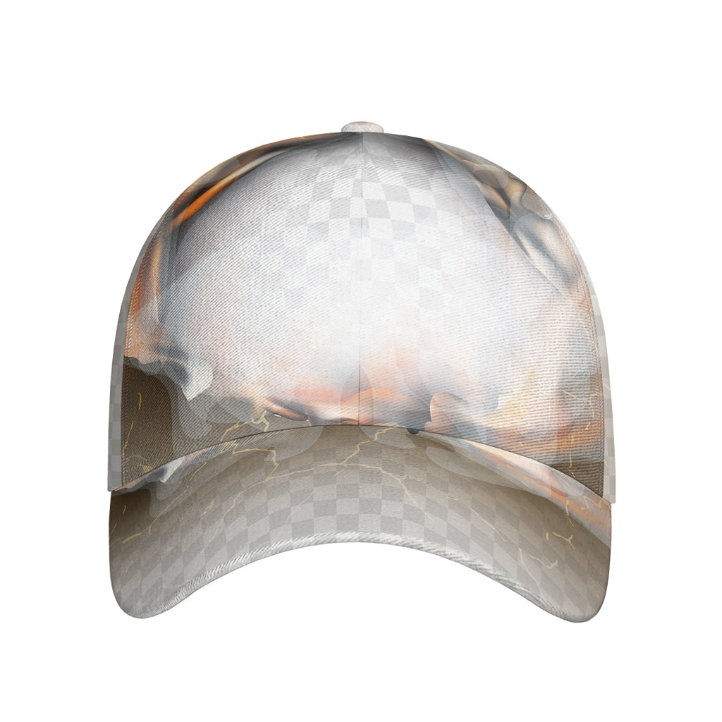 Burning Hole Print Baseball Cap