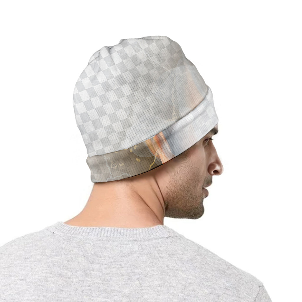 Burning Hole Print Beanie