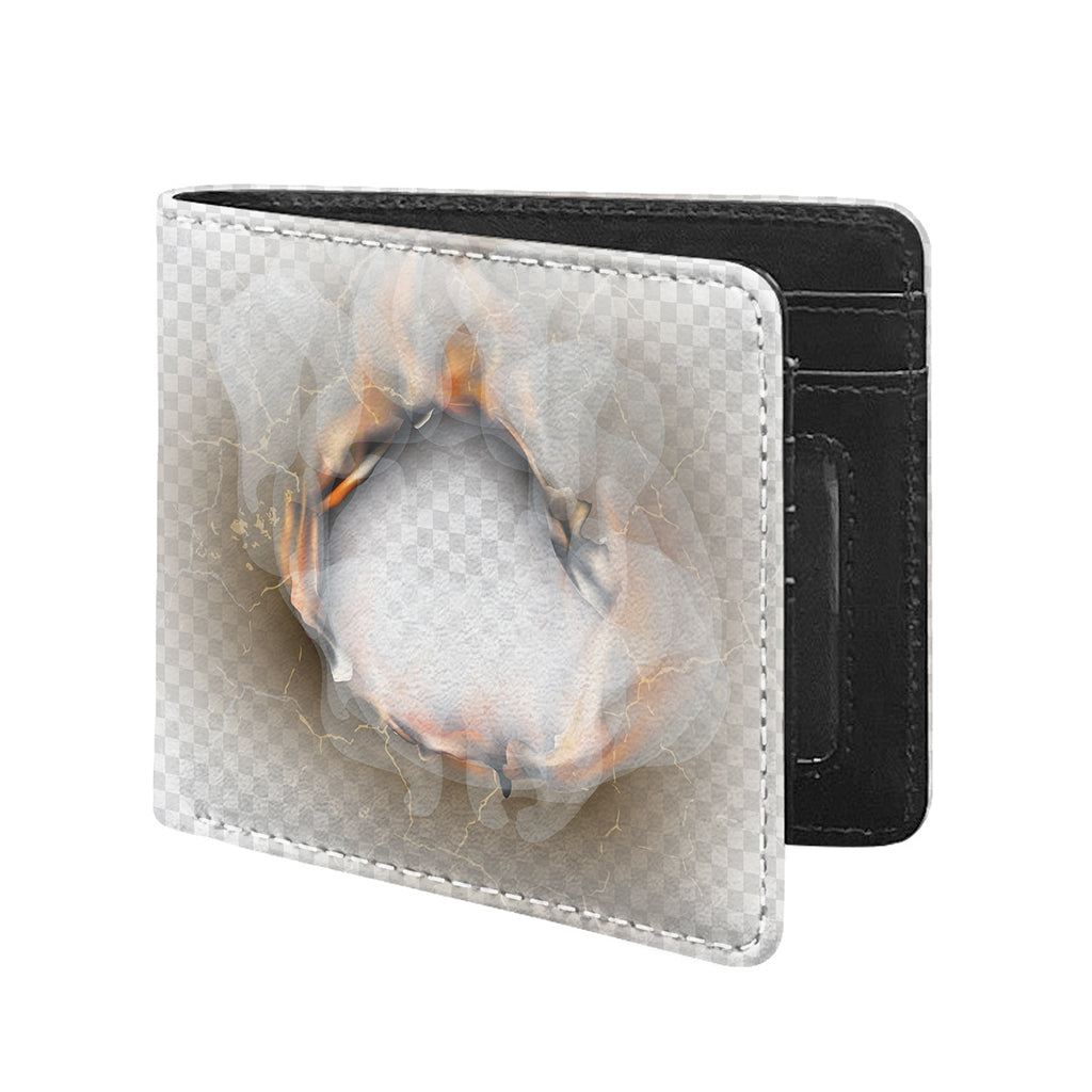 Burning Hole Print Bifold Wallet