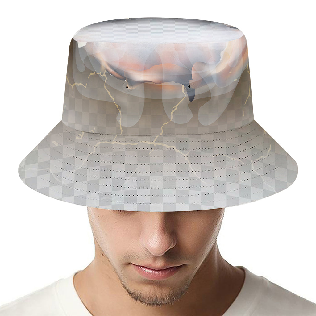 Burning Hole Print Bucket Hat