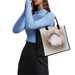 Burning Hole Print Canvas Tote Bag