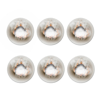 Burning Hole Print Coaster Set