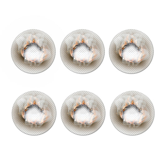 Burning Hole Print Coaster Set
