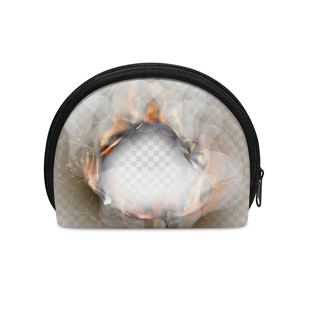 Burning Hole Print Coin Purse
