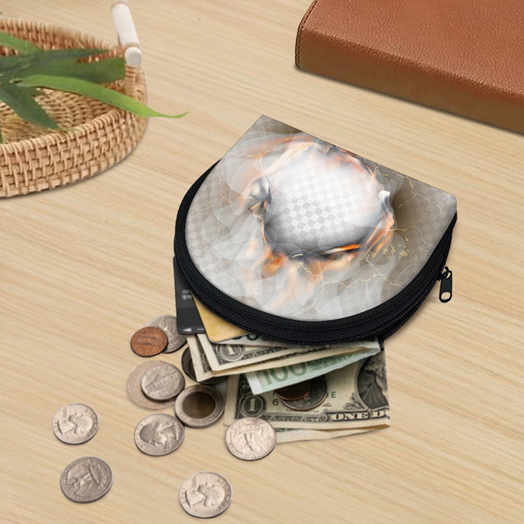Burning Hole Print Coin Purse