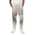 Burning Hole Print Cotton Sweatpants