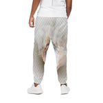 Burning Hole Print Cotton Pants