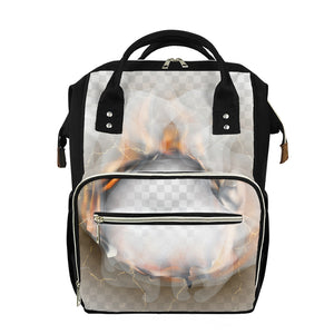 Burning Hole Print Diaper Bag