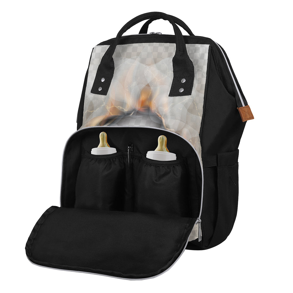 Burning Hole Print Diaper Bag