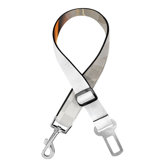 Burning Hole Print Dog Seat Belt