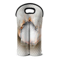 Burning Hole Print Double Neoprene Wine Tote