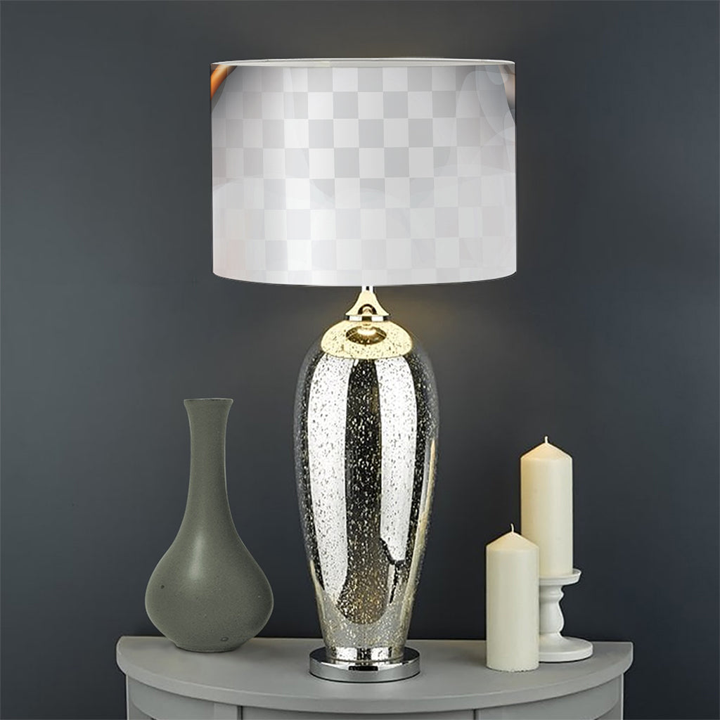 Burning Hole Print Drum Lamp Shade
