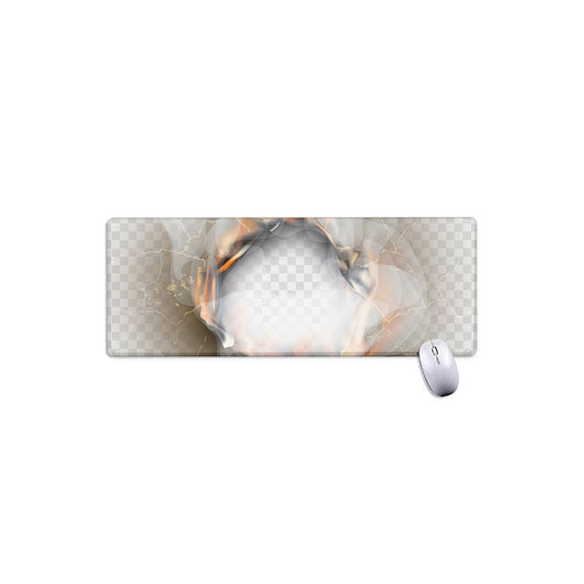 Burning Hole Print Extended Mouse Pad