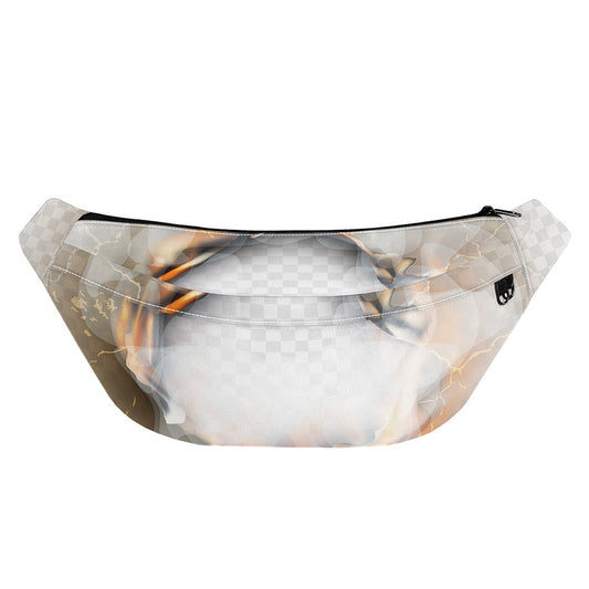 Burning Hole Print Fanny Pack
