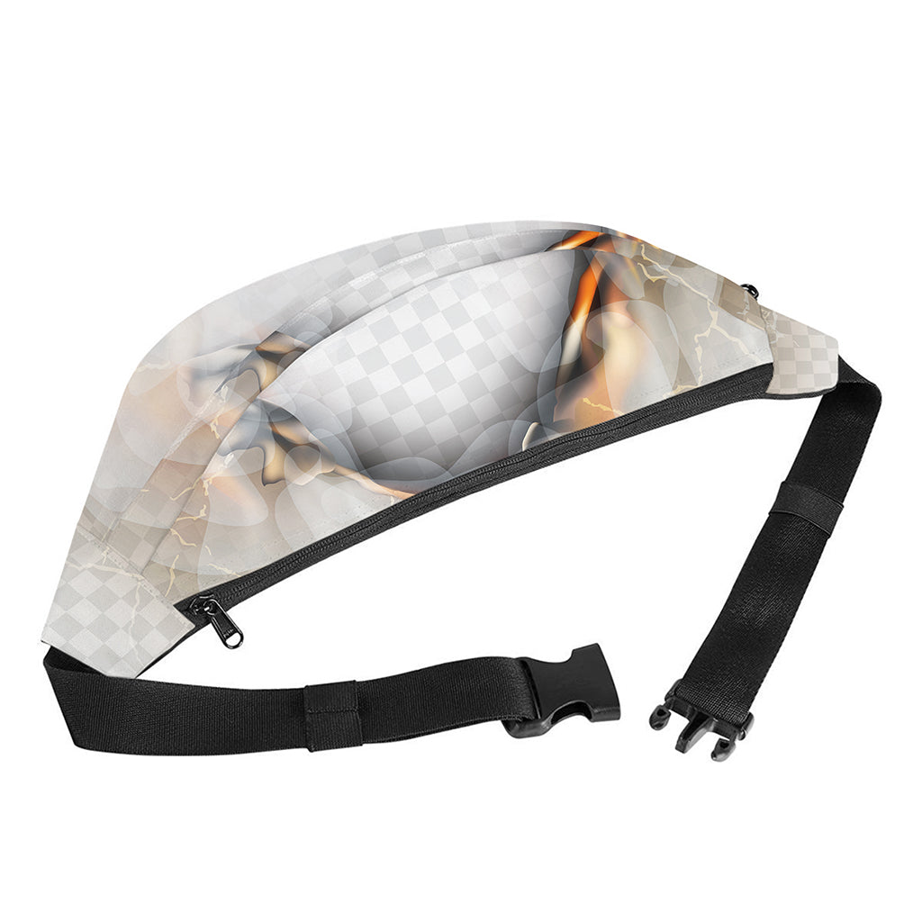 Burning Hole Print Fanny Pack