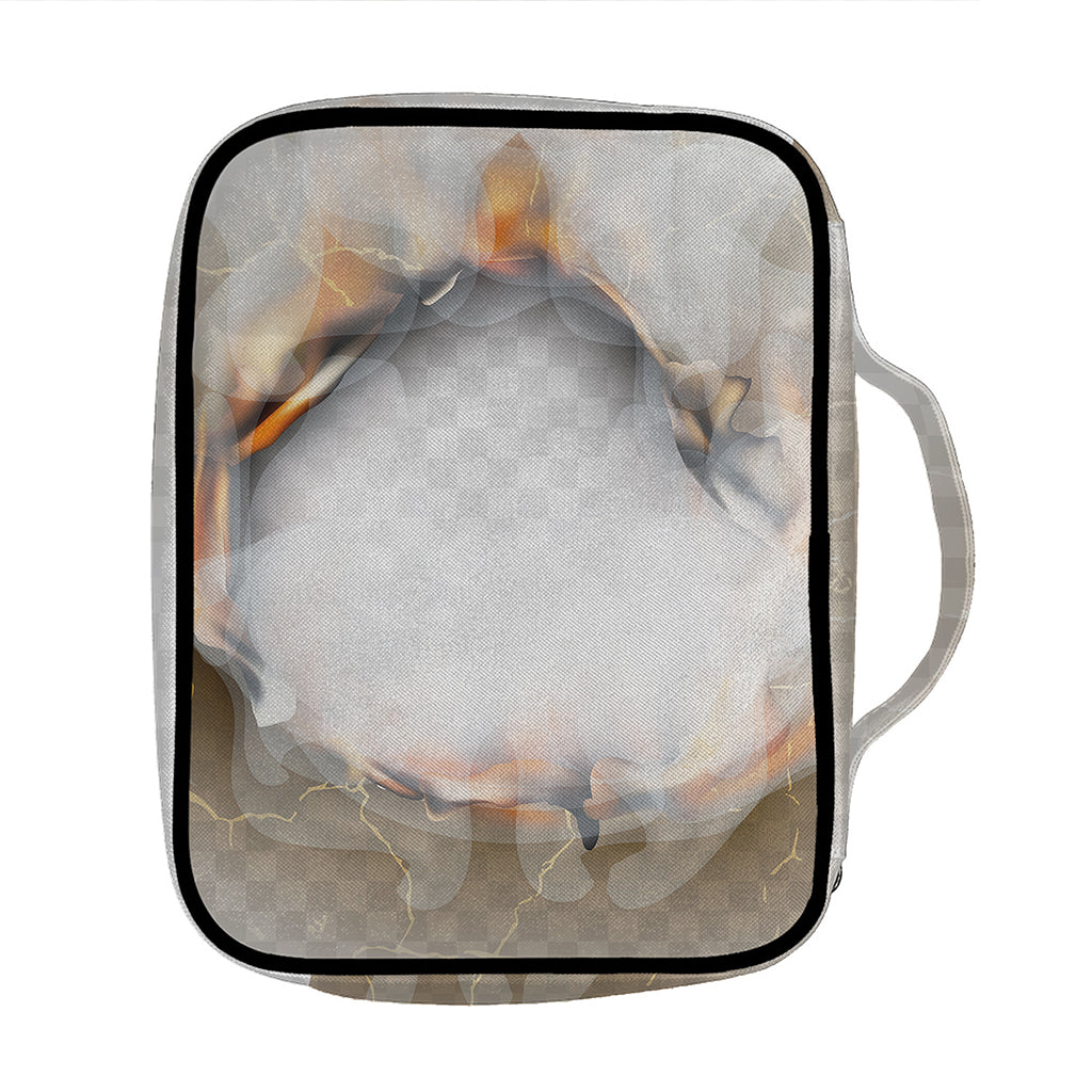 Burning Hole Print Front Pocket Bible Bag