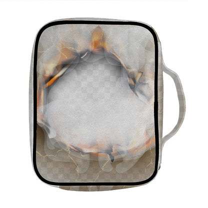 Burning Hole Print Front Pocket Bible Bag