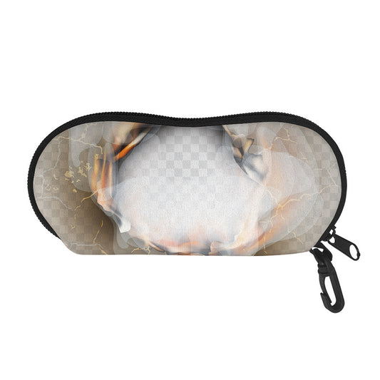 Burning Hole Print Glasses Case