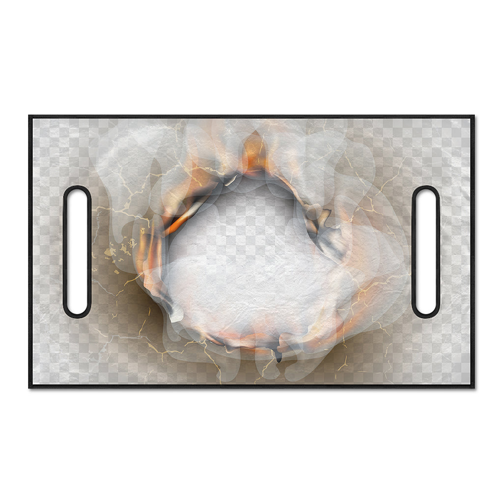 Burning Hole Print Golf Cart Seat Cover