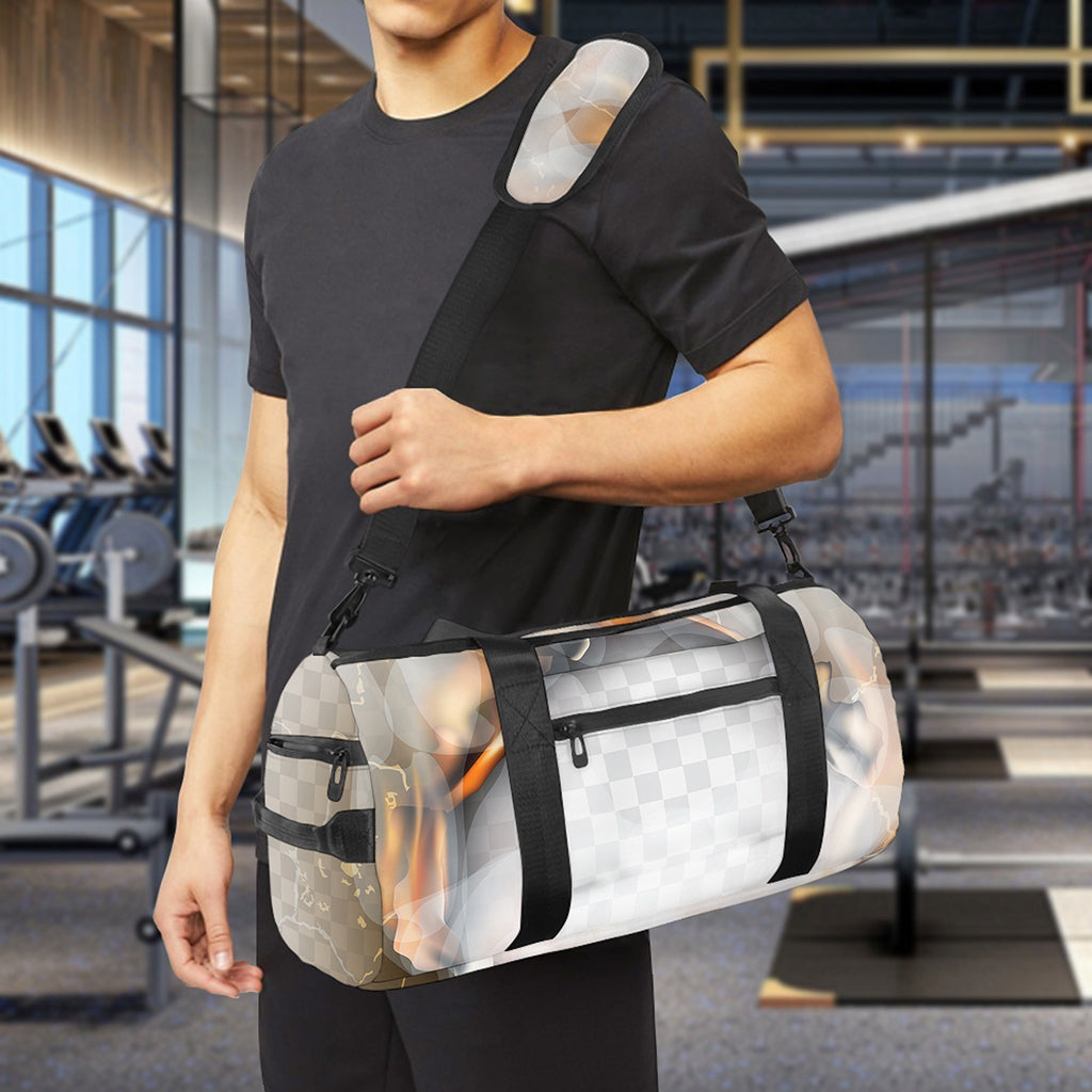 Burning Hole Print Gym Bag