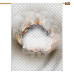 Burning Hole Print House Flag