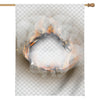 Burning Hole Print House Flag