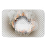 Burning Hole Print Indoor Door Mat